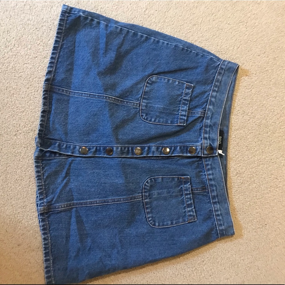 BDG Denim Skirt with Button closures